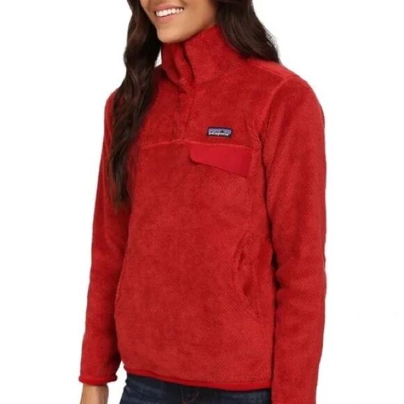 Patagonia Red Re-Tool Snap-T Fleece Pullover. - Picture 1 of 10